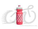 Фляга 600ml Green Cycle Polka Dot с Big Flow valve, LDPI light pink nipple/ white matt cap/light pink matt bottle